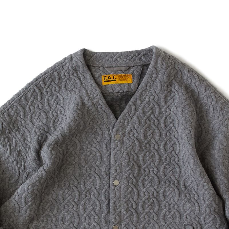 Cabgan Cable Knit Cardigan GRY ケーブル ニット カーディガン