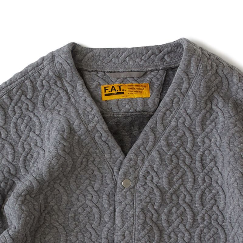 Cabgan Cable Knit Cardigan GRY ケーブル ニット カーディガン