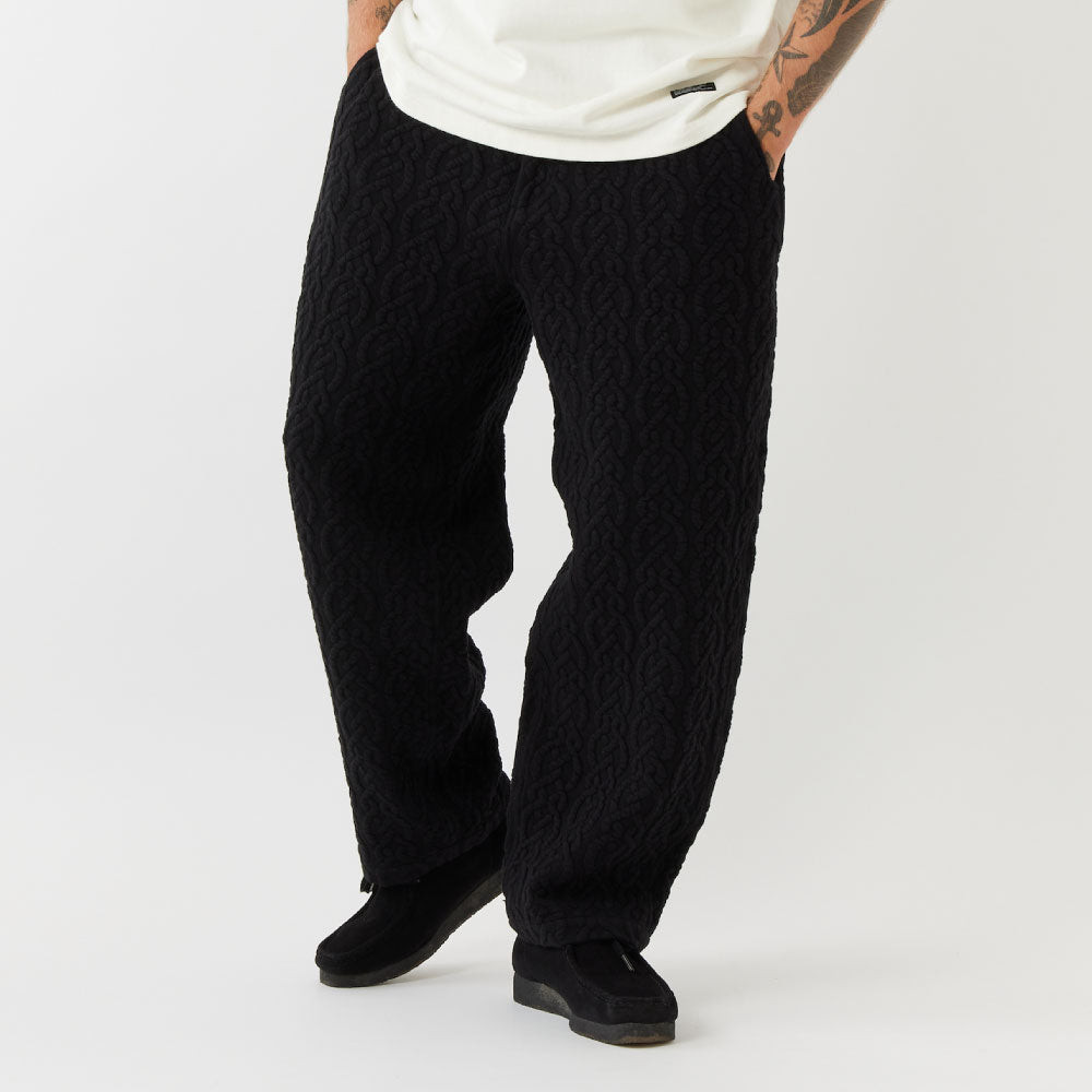 Cablucks Cable Knit Easy Pants BLK ケーブル ニット イージー パンツ