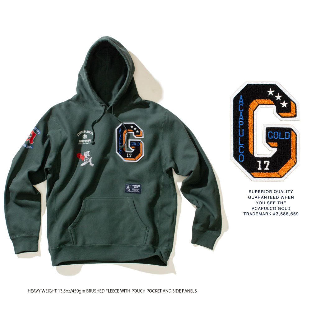 Applique Sweat Hoodie GRN アップリケ スウェット フーディー パーカー