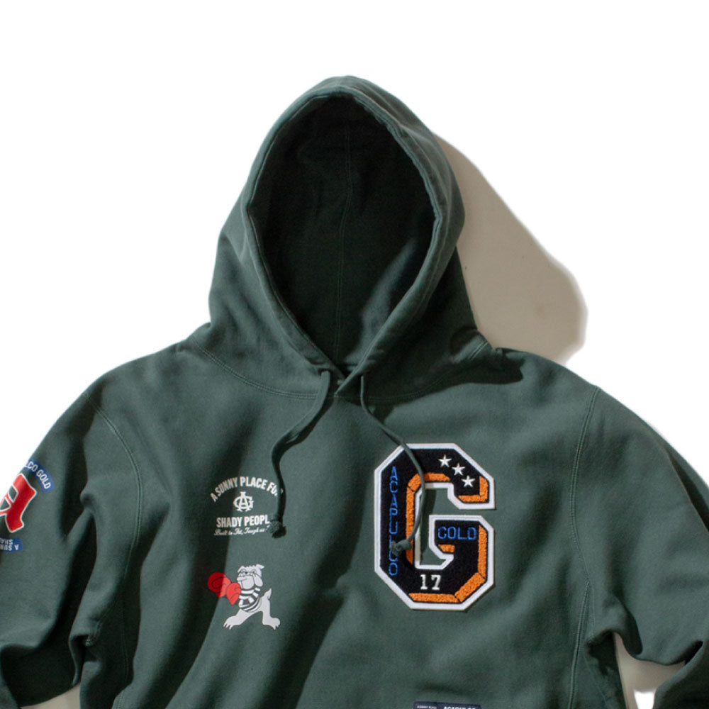 Applique Sweat Hoodie GRN アップリケ スウェット フーディー パーカー