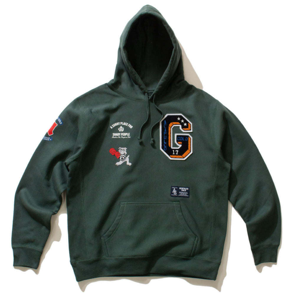 Applique Sweat Hoodie GRN アップリケ スウェット フーディー パーカー