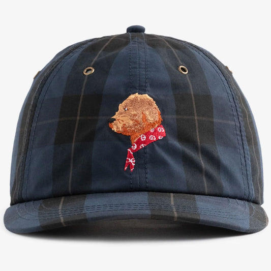 Buddy Nylon Check Logo Cap ナイロン チェック ドッグ 犬 ロゴ キャップ 帽子