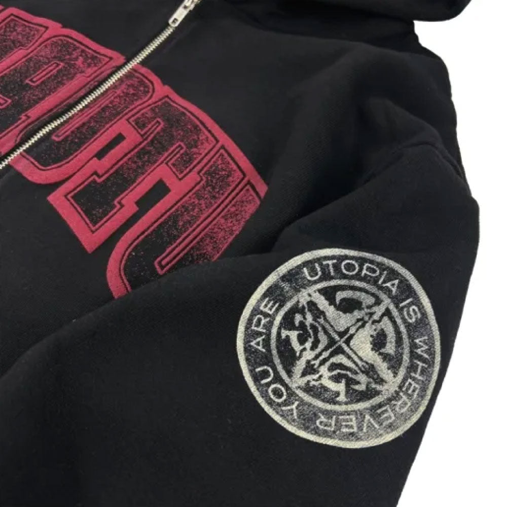 Utopia Reverse Zip Sweat Hoodie トラビス スコット ユートピア スウェット パーカー