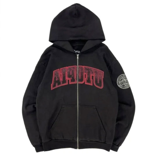 Utopia Reverse Zip Sweat Hoodie トラビス スコット ユートピア スウェット パーカー