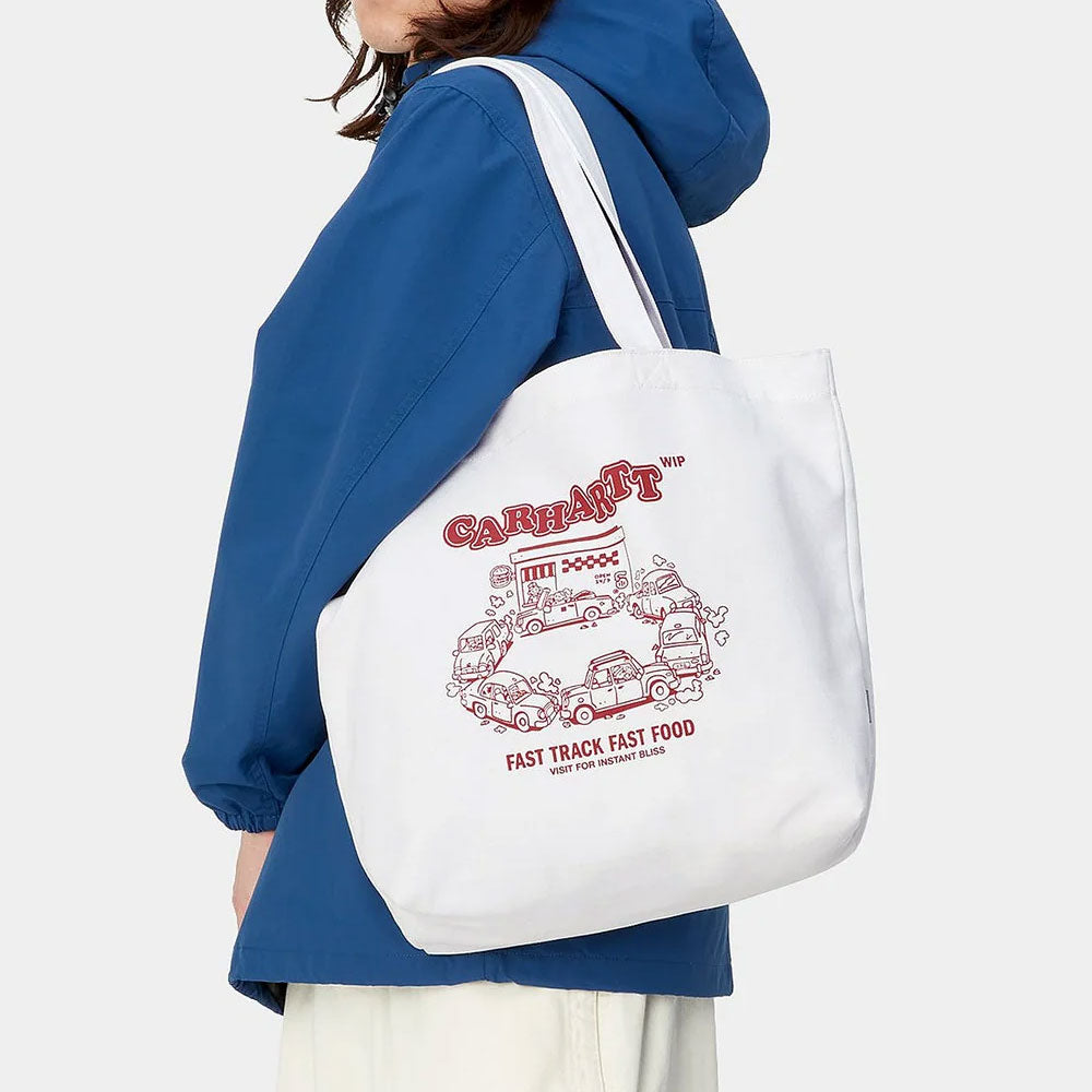 Canvas Graphic Tote Bag Fast Food Print キャンバス グラフィック ファストフィード トート バッグ