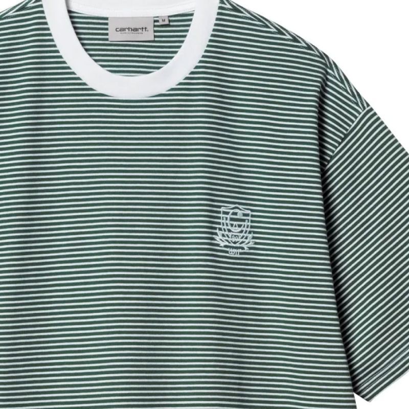 Fairley S/S Stripe Tee Chervil Border ボーダー 半袖 Tシャツ