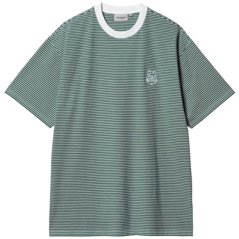 Fairley S/S Stripe Tee Chervil Border ボーダー 半袖 Tシャツ