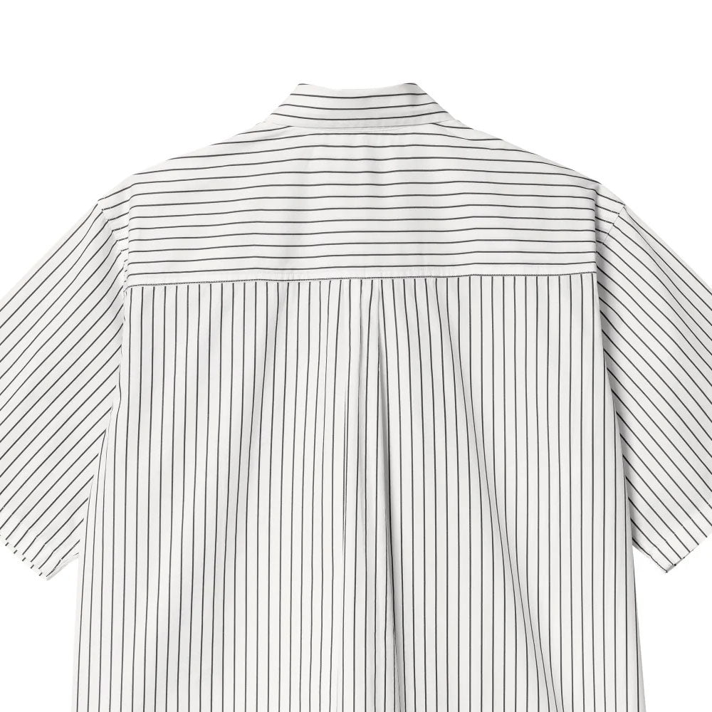 Linus Stripe S/S Shirt 半袖 ルーズフィット ストライプ シャツ