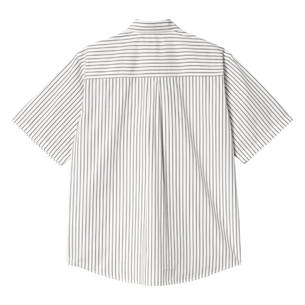 Linus Stripe S/S Shirt 半袖 ルーズフィット ストライプ シャツ