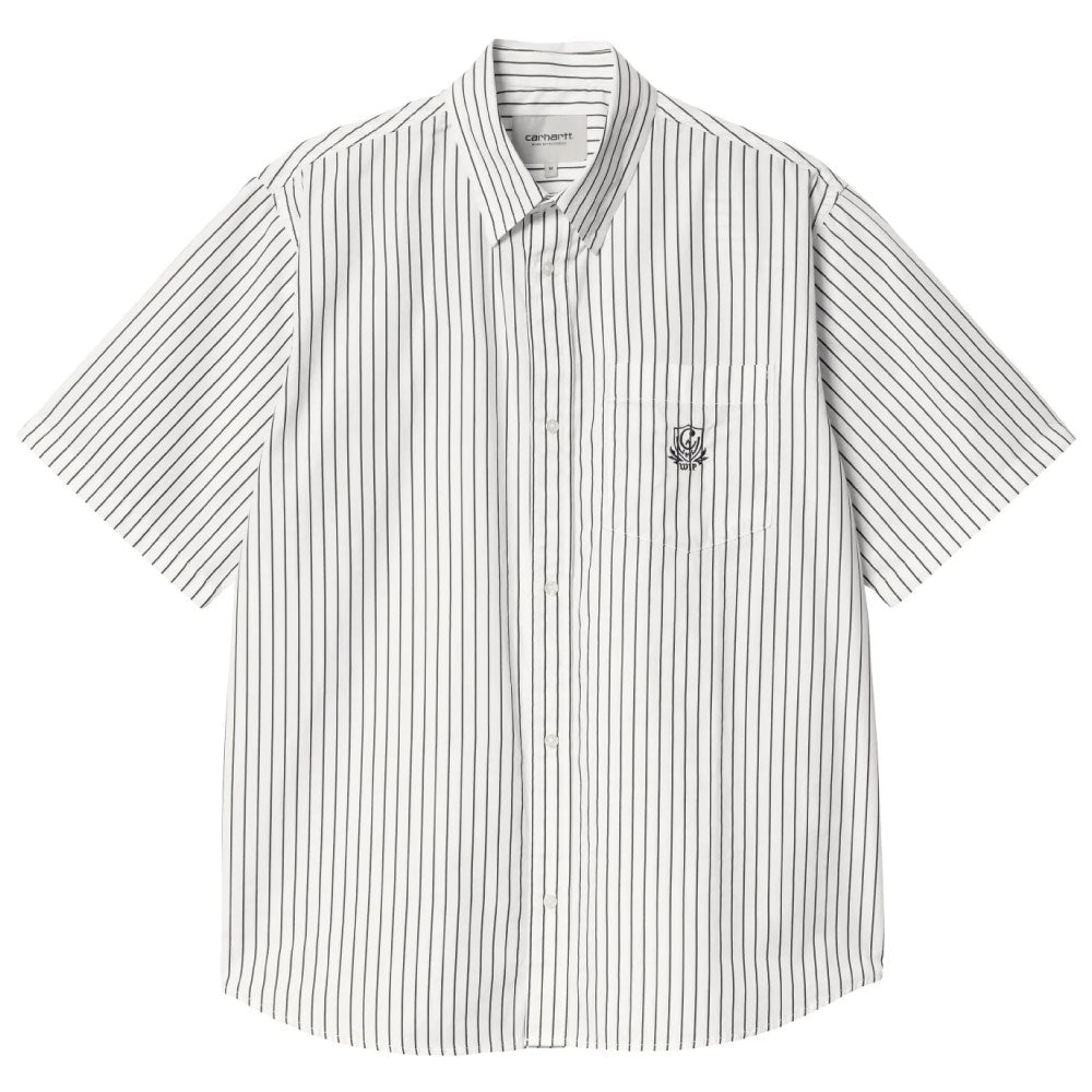 Linus Stripe S/S Shirt 半袖 ルーズフィット ストライプ シャツ