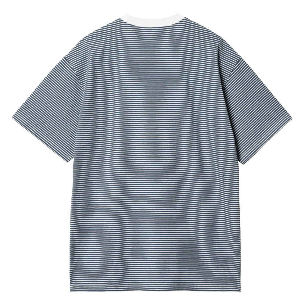 Fairley S/S Stripe Tee Naval Border ボーダー 半袖 Tシャツ