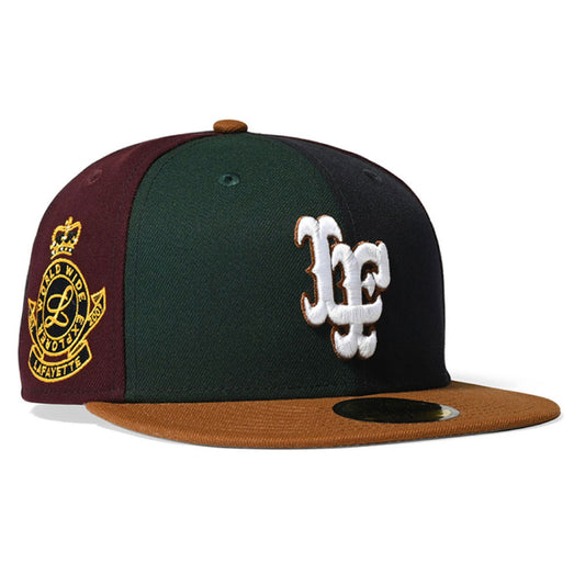 × New Era LF Logo 59Fifty College Color Cap MLT ニューエラ ロゴ キャップ レザー 帽子