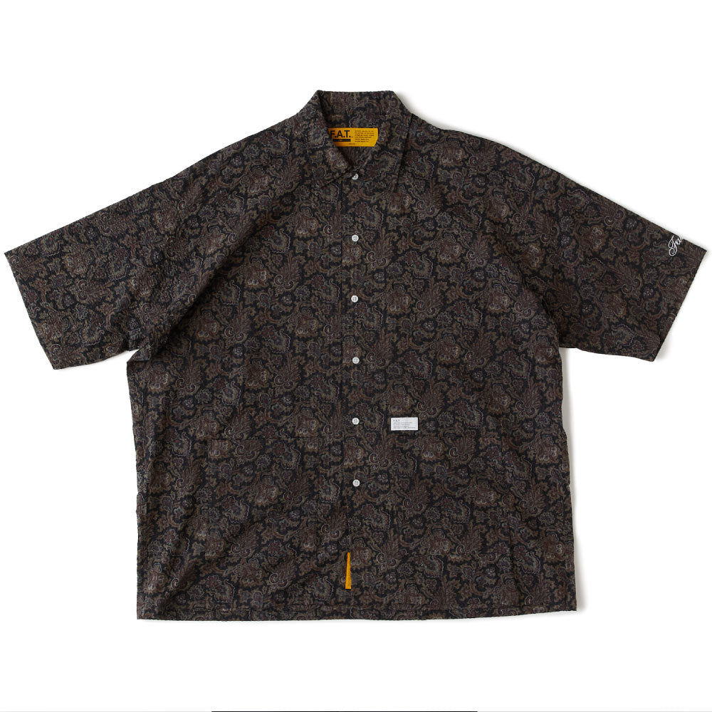 GIGANICAL S/S All Over Waffle Shirts 総柄 半袖 シャツ