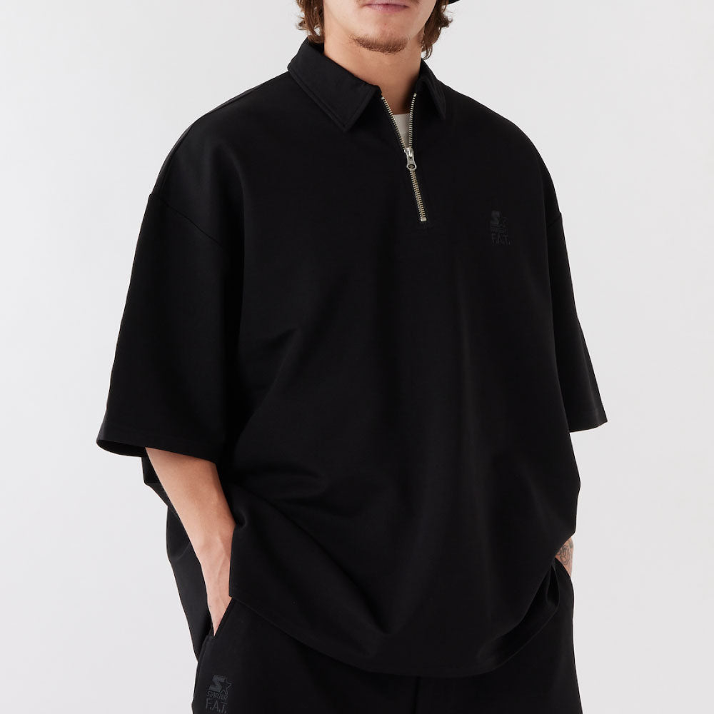 × Starter Black Label S/S Half Zip Polo Shirts スターター ハーフ ジップ 半袖 ポロ シャツ