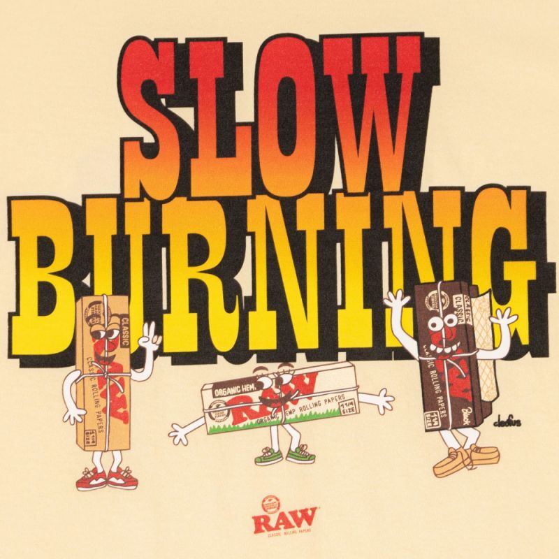 x RAW Slow Burning S/S Tee artwork by cleofus 半袖 Tシャツ