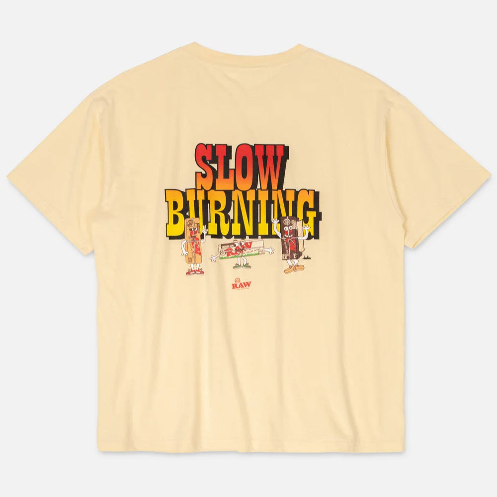 x RAW Slow Burning S/S Tee artwork by cleofus 半袖 Tシャツ