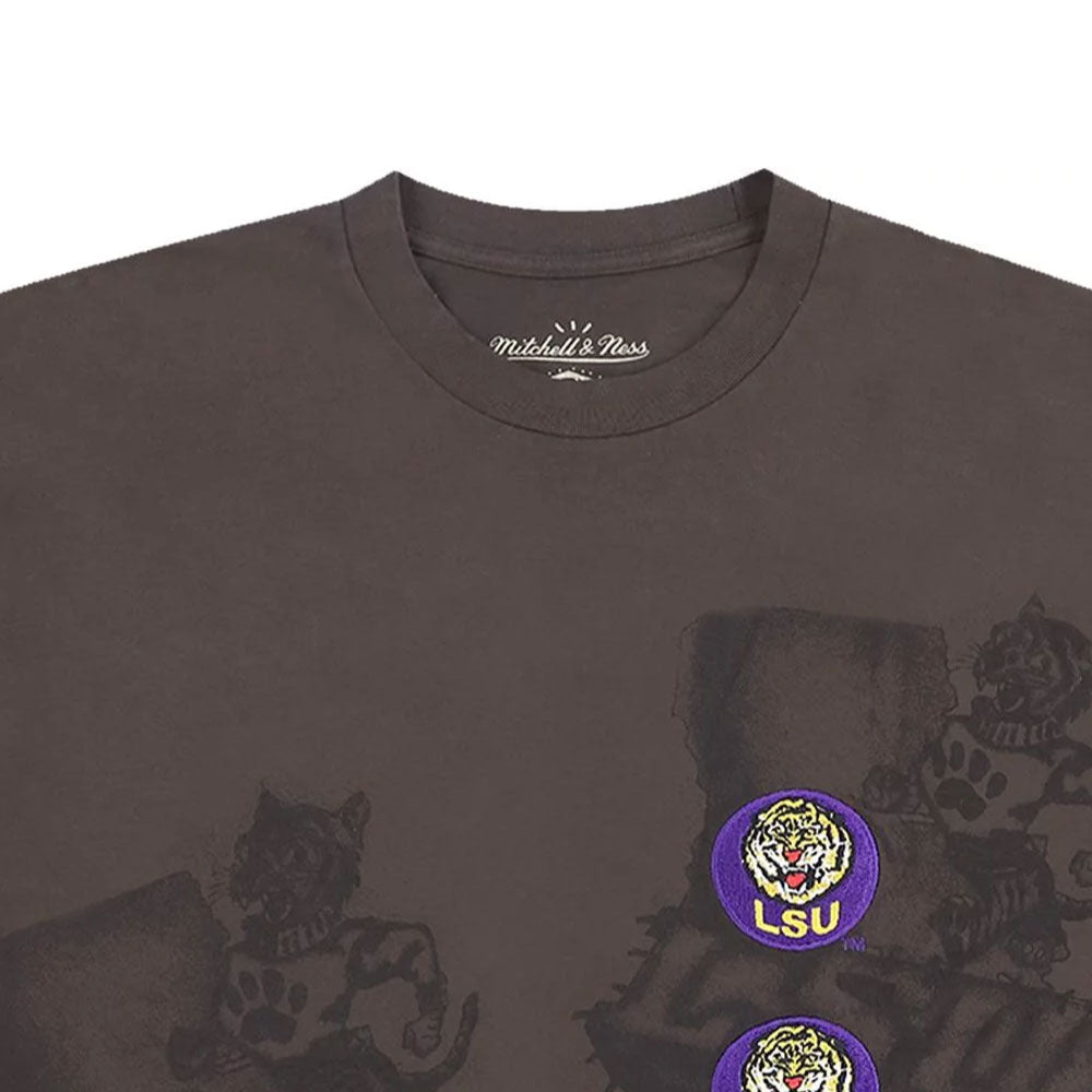 × Mitchell & Ness × UNIVERSITY OF Louisiana S/S Tee ミッチェルアンドネス ルイジアナ 半袖 Tシャツ