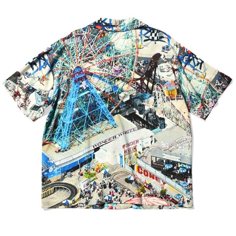 Old New York 90s S/S Shirt Wonder Wheel 半袖 開襟 シャツ