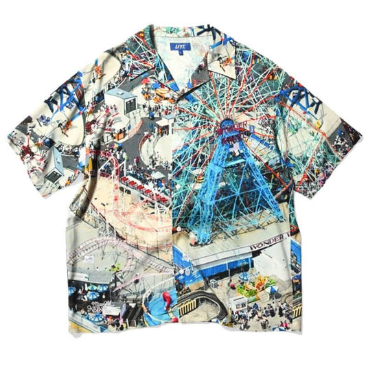 Old New York 90s S/S Shirt Wonder Wheel 半袖 開襟 シャツ