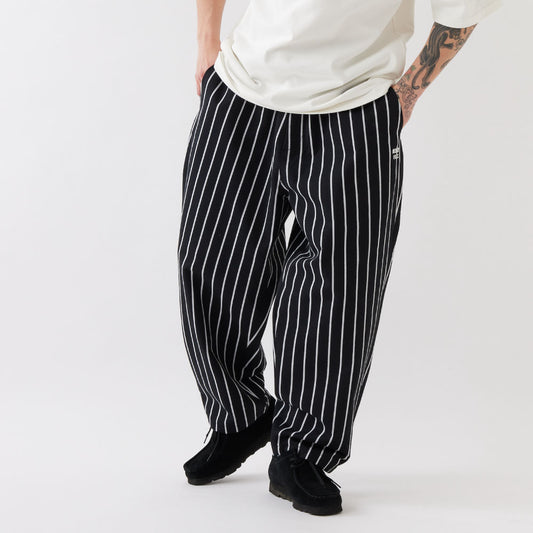 × Redkap OVERKAP Wide Chino Stripe Pants Black レッドキャップ ワイド チノ ストライプ パンツ