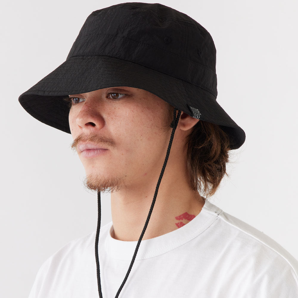 POTRIPPER Bucket Hat ナイロン リップストップ サンシェード ドローコード ハット 帽子