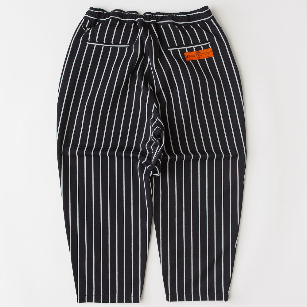 × Redkap OVERKAP Wide Chino Stripe Pants Black レッドキャップ ワイド チノ ストライプ パンツ