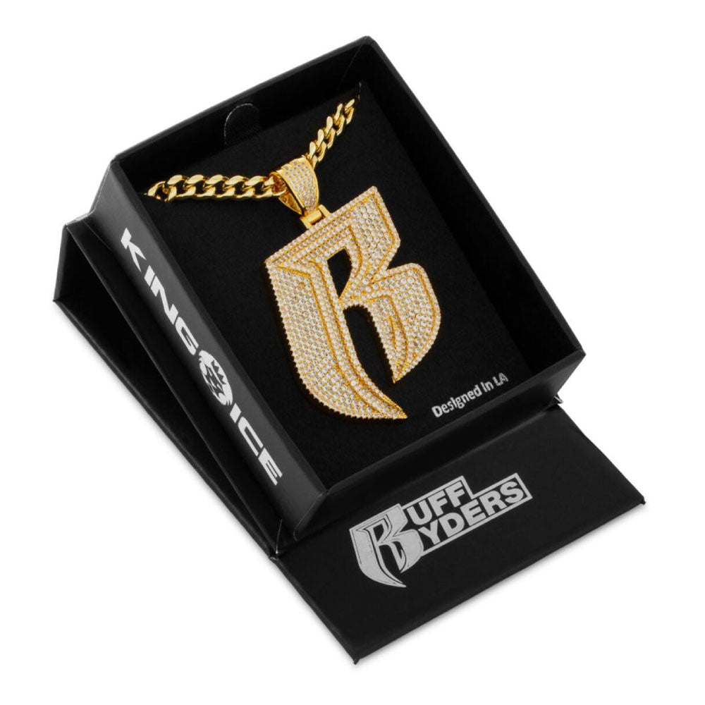 × Ruff Ryders R Logo Necklace ラフ ライダーズ コラボ ロゴ チェーン ネックレス ゴールド