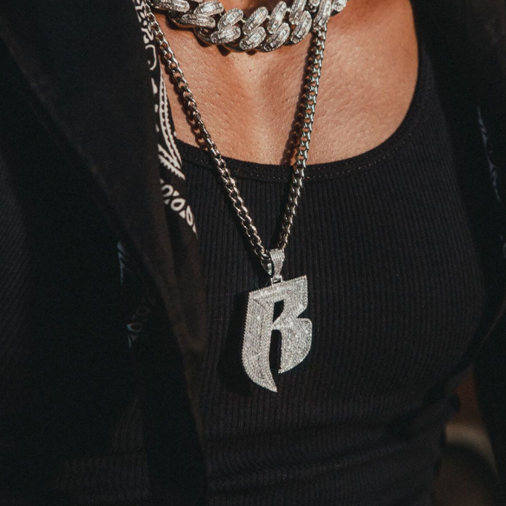 × Ruff Ryders R Logo Necklace ラフ ライダーズ コラボ ロゴ チェーン ネックレス ゴールド