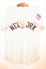 Ebbets Field (エベッツ フィールド) NewYork Black Yankees 1942 Home Baseball Shirts ニューヨーク ブラック ヤンキース ベースボール シャツ Stripe ヴィンテージ