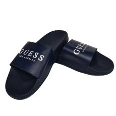 Guess(ゲス) Logo Slide Sandal Navy ロゴ スライド サンダル ネイビー