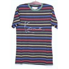 Karl Kani(カールカナイ) S/S Border Tee Black Multi Color 半袖 ボーダー Tシャツ