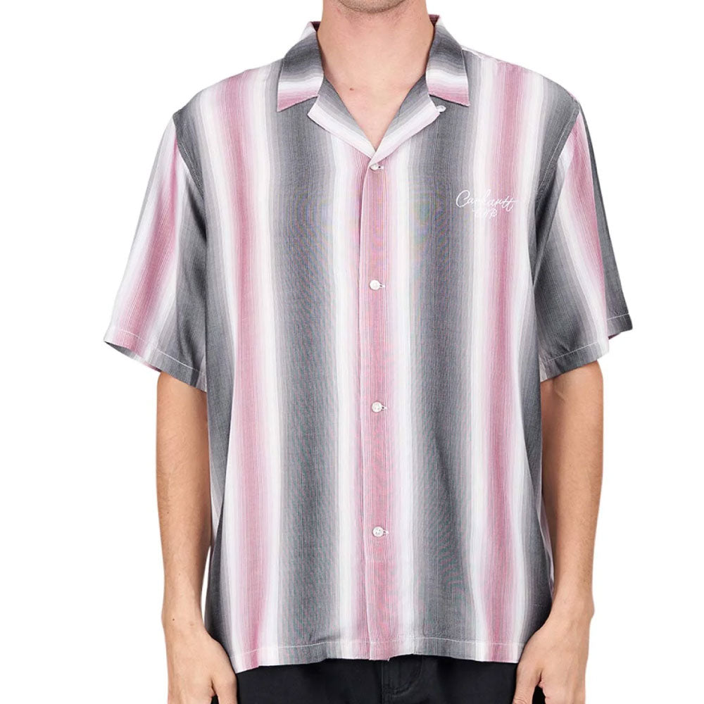 Dashner S/S Stripe Shirts Graphite 半袖 ストライプ シャツ