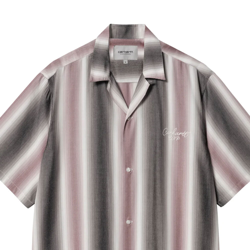 Dashner S/S Stripe Shirts Graphite 半袖 ストライプ シャツ