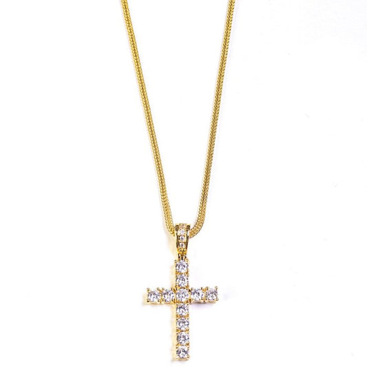 Midium Size Cross Chain Necklace Silver クロス チェーン ネックレス シルバー