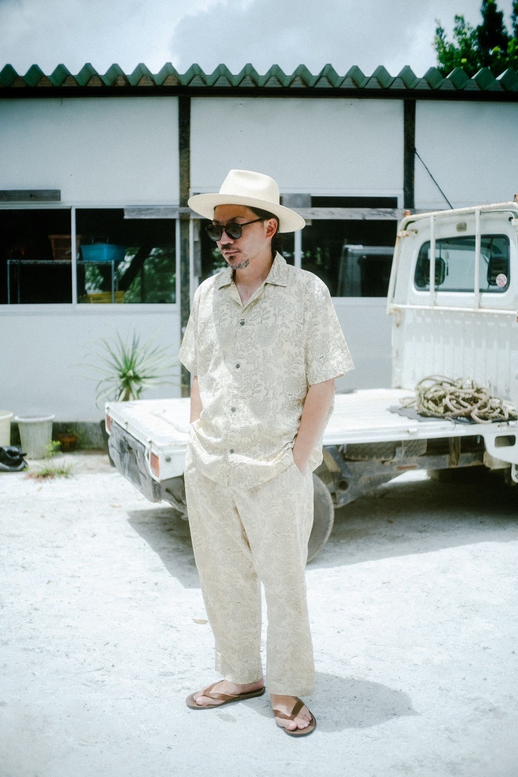Block Allover S/S Shirts フラワー 半袖 シャツ
