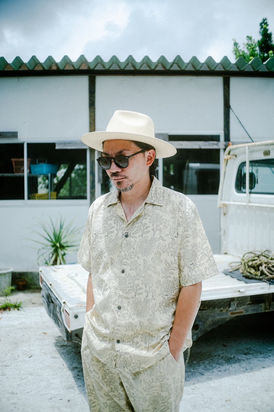 Block Allover S/S Shirts フラワー 半袖 シャツ