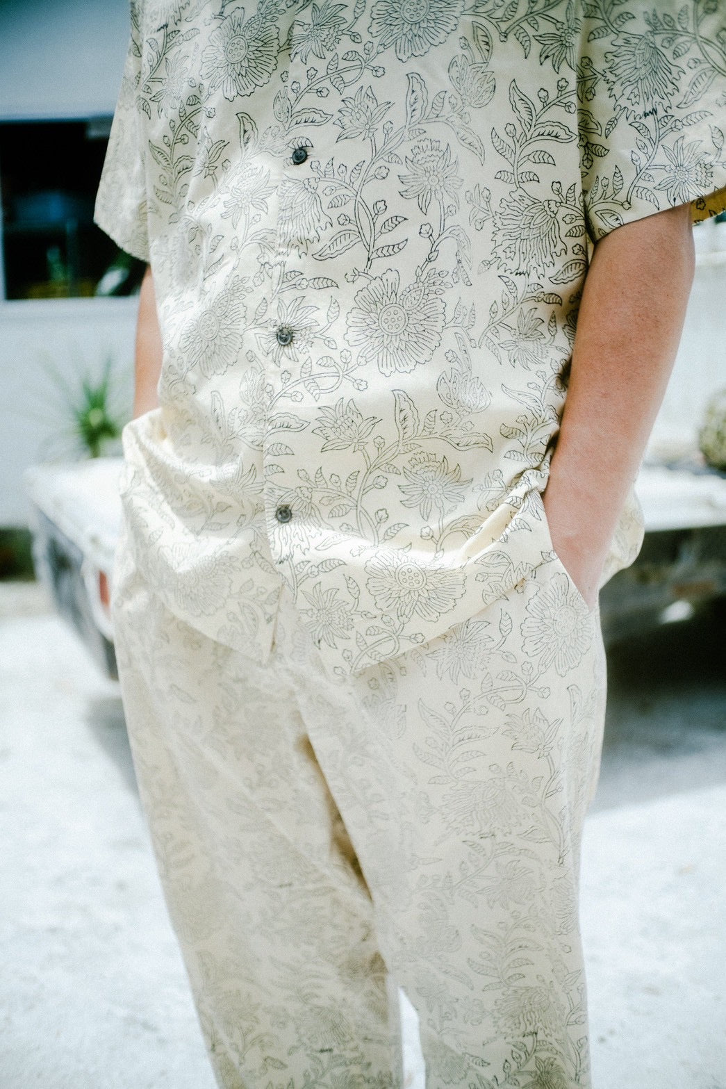 Block Allover S/S Shirts フラワー 半袖 シャツ