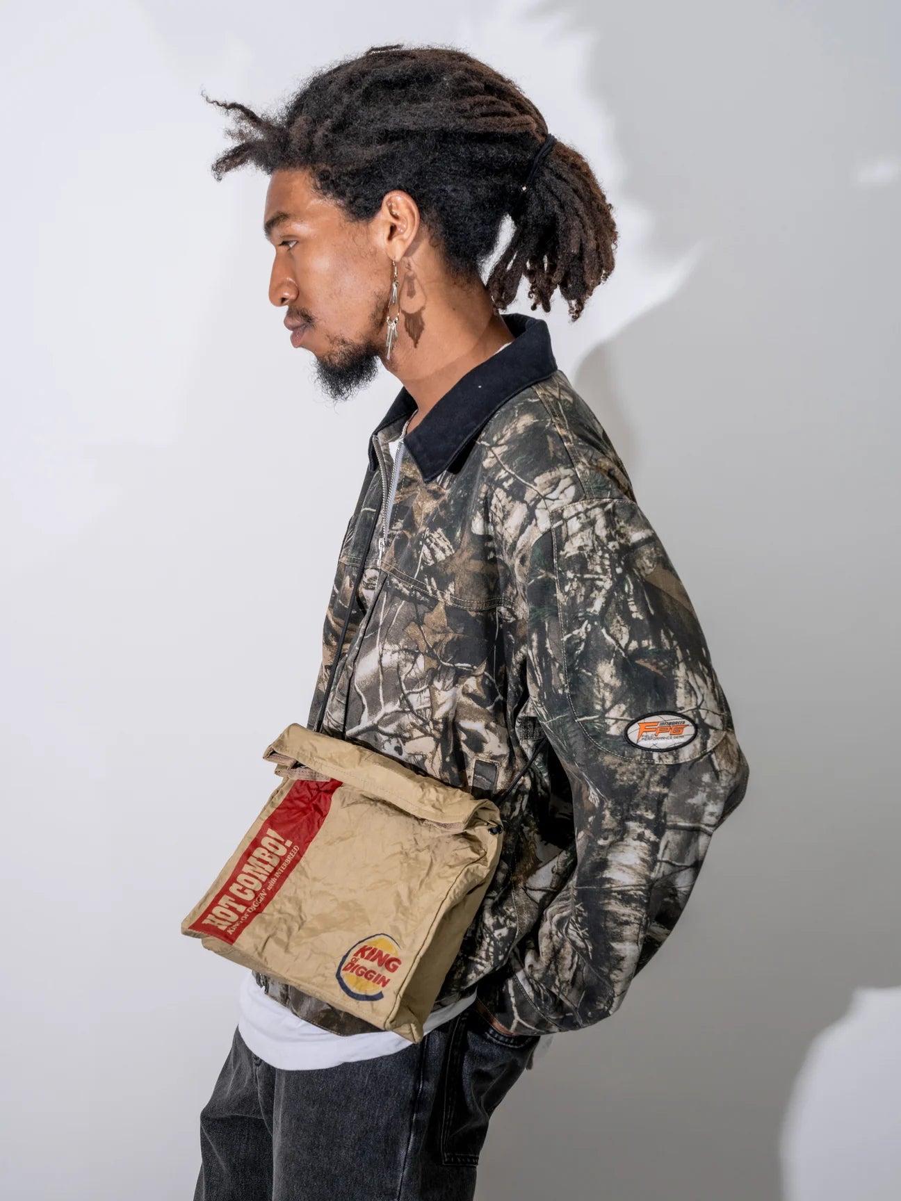 KING OF DIGGIN’ “To Go Bag” Natural & Mix Tape ペーパー ショルダー バッグ ミックステープ 付 DJ MURO