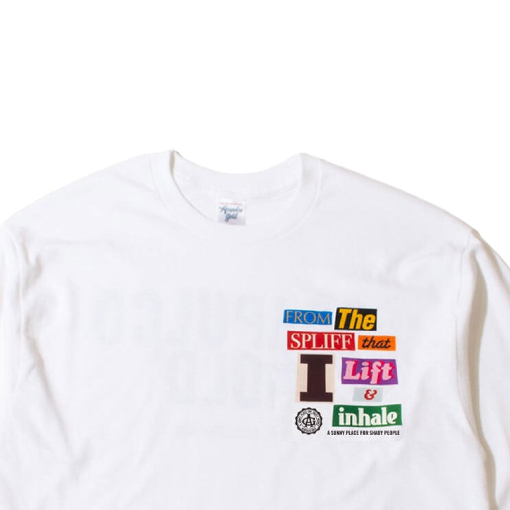 Get High L/S Tee WHT 長袖 Tシャツ