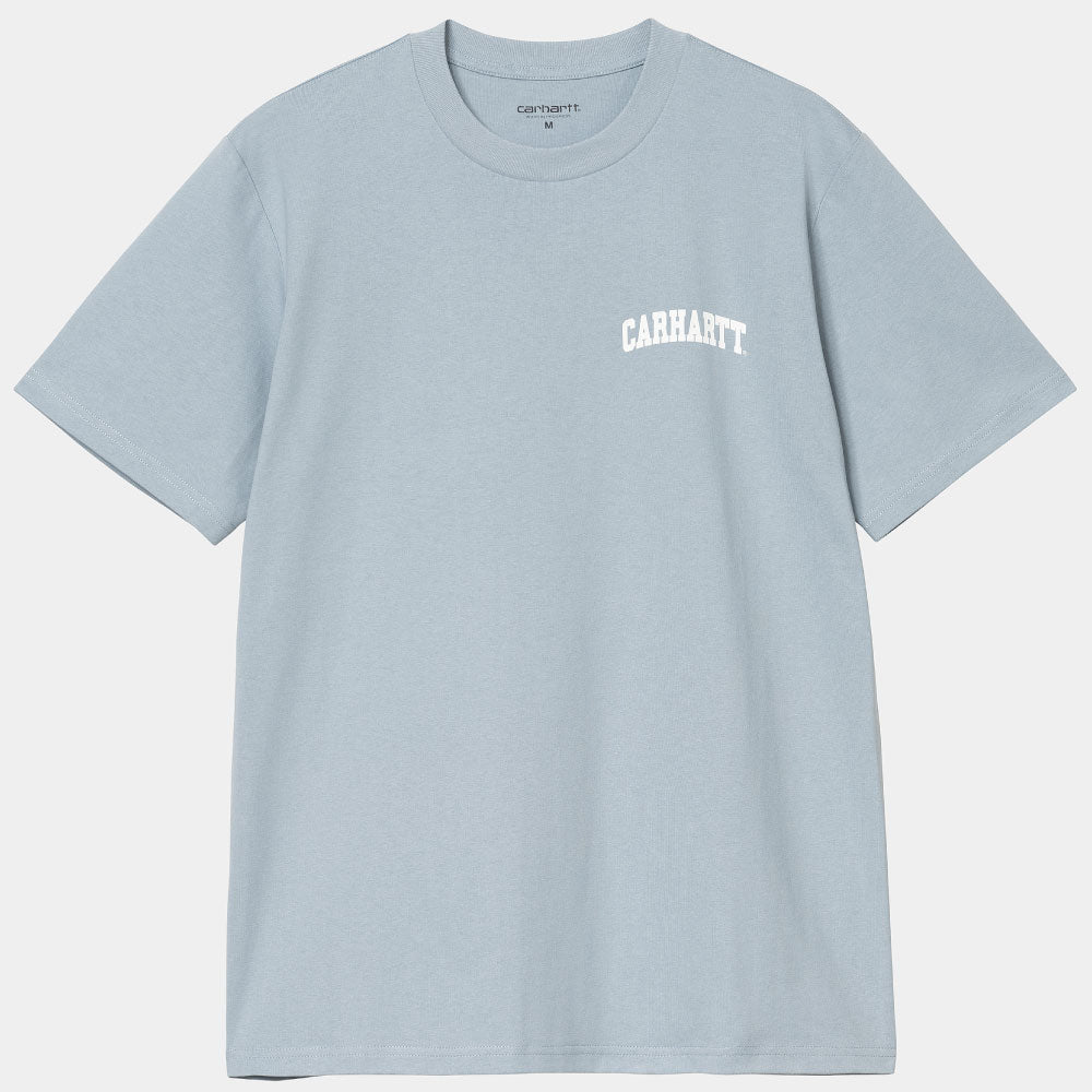 University Small Script S/S Arch Logo Tee Blue ロゴ 半袖 アーチロゴ カレッジ Tシャツ