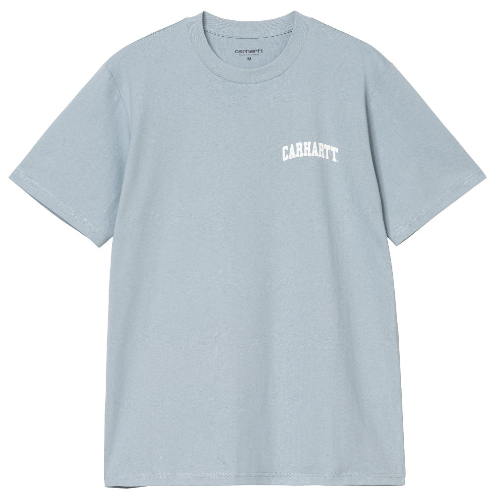 University Small Script S/S Arch Logo Tee Blue ロゴ 半袖 アーチロゴ カレッジ Tシャツ