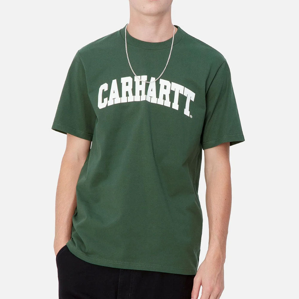 University S/S Arch Logo Tee GRN 半袖 ロゴ カレッジ Tシャツ