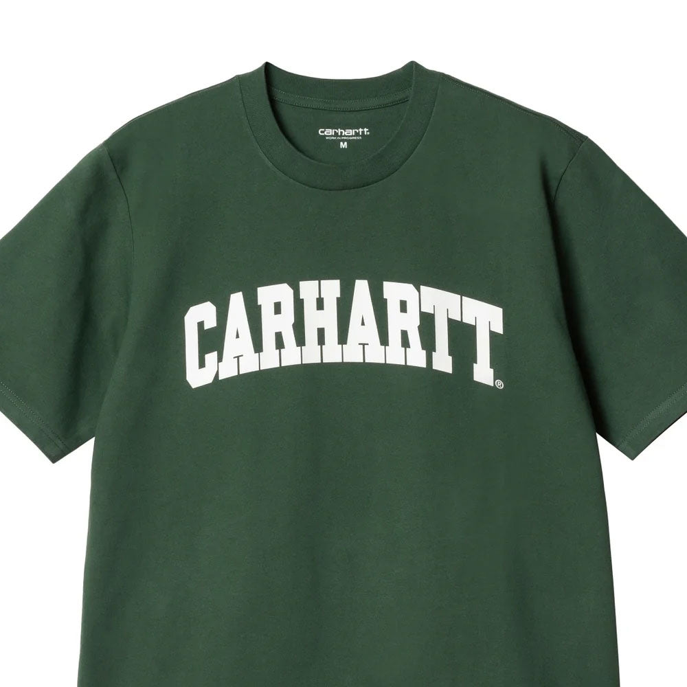 University S/S Arch Logo Tee GRN 半袖 ロゴ カレッジ Tシャツ