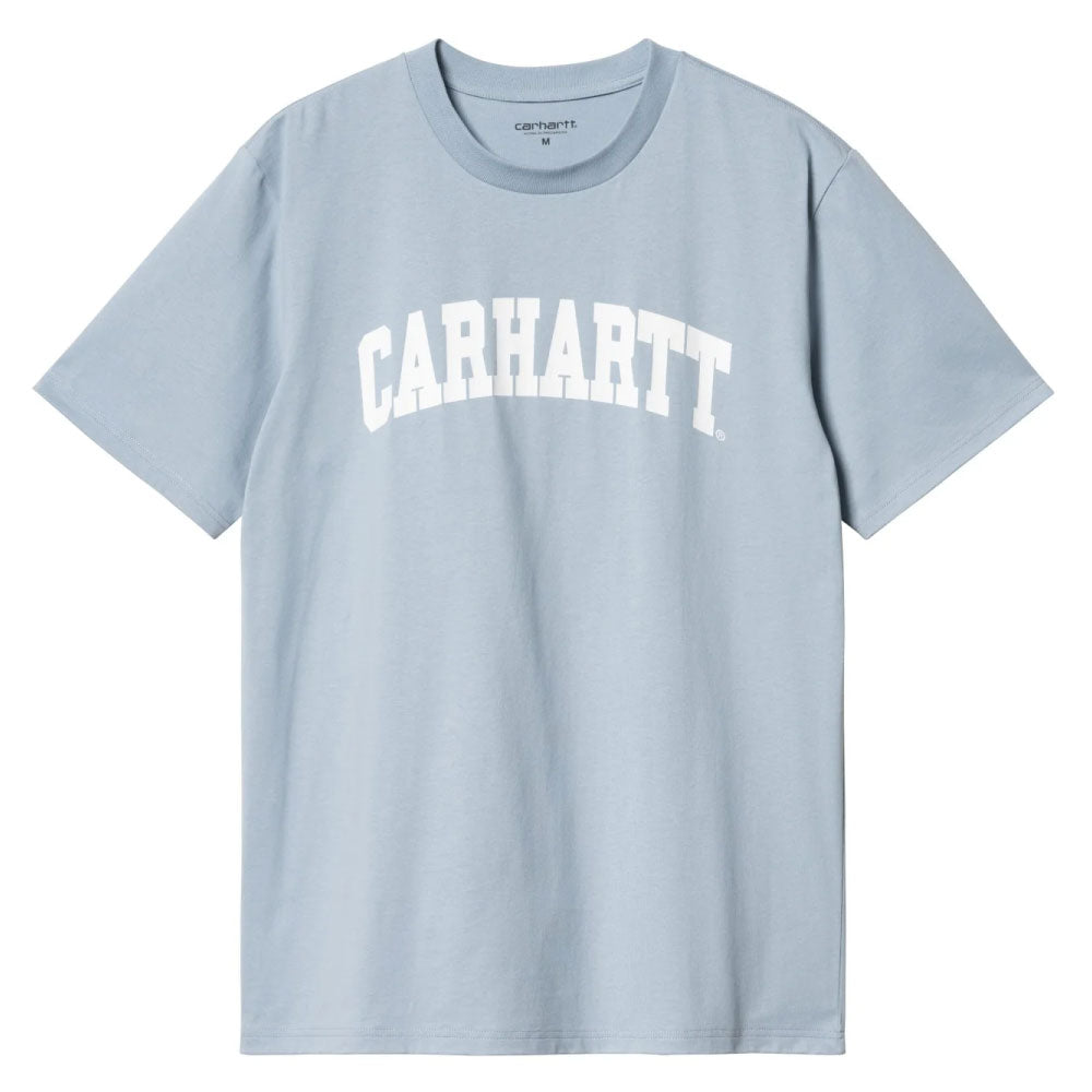 University S/S Arch Logo Tee Blue 半袖 ロゴ カレッジ Tシャツ