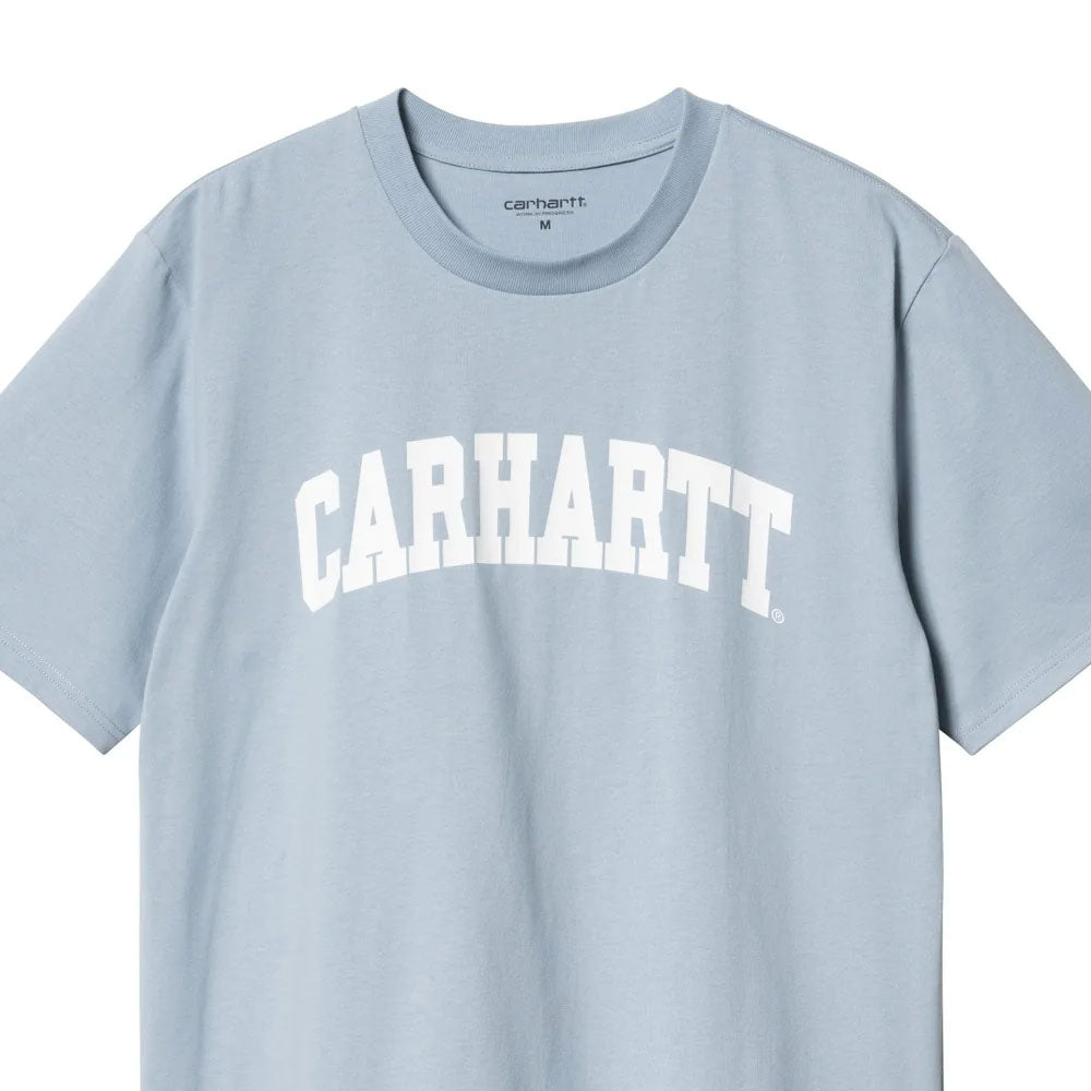 University S/S Arch Logo Tee Blue 半袖 ロゴ カレッジ Tシャツ