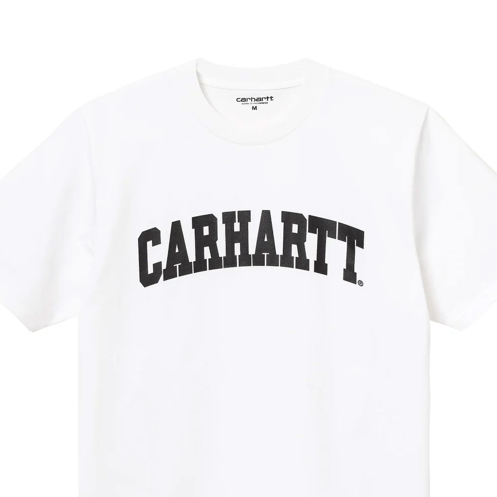 University S/S Arch Logo Tee White 半袖 ロゴ カレッジ Tシャツ