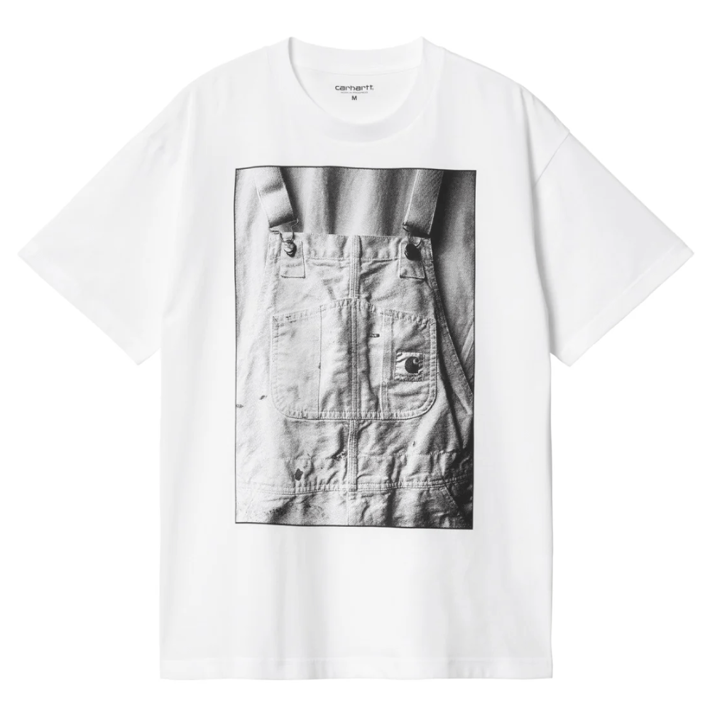 Bib Overall S/S Tee White 半袖 ビブオーバーオール フォト Tシャツ