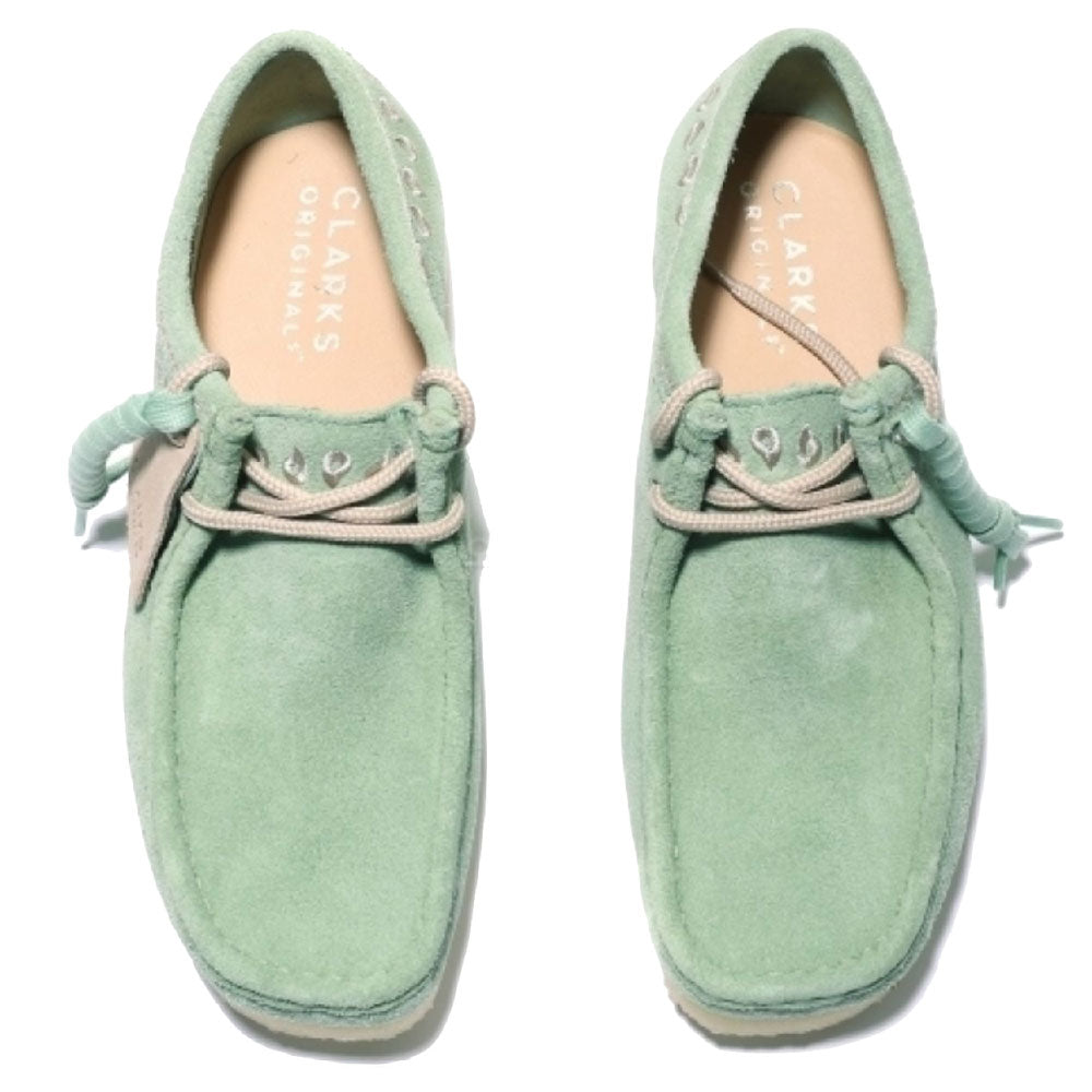 Wallabee Lo Green Embroidery オリジナルズ ワラビー ロー グリーン エンブロイダリー スエード メンズ