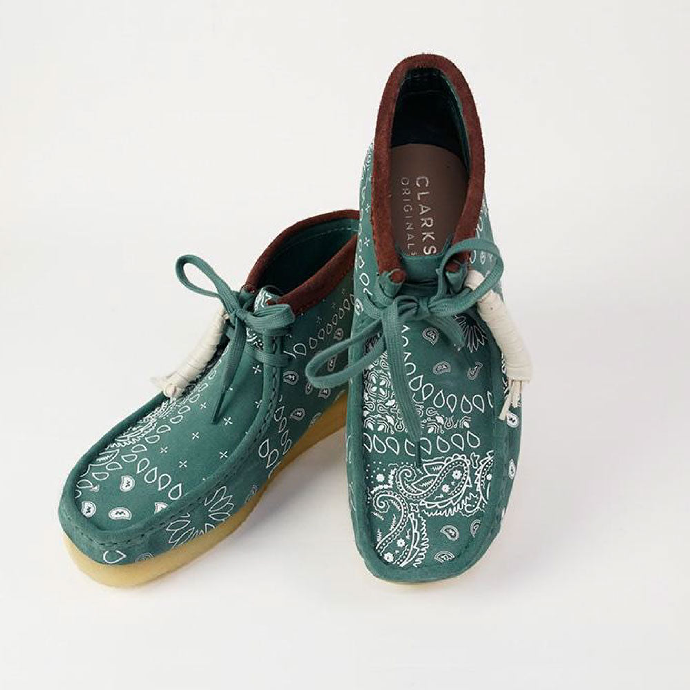 Wallabee Green Paisley オリジナルズ ワラビー ペイズリー グリーン スエード メンズ